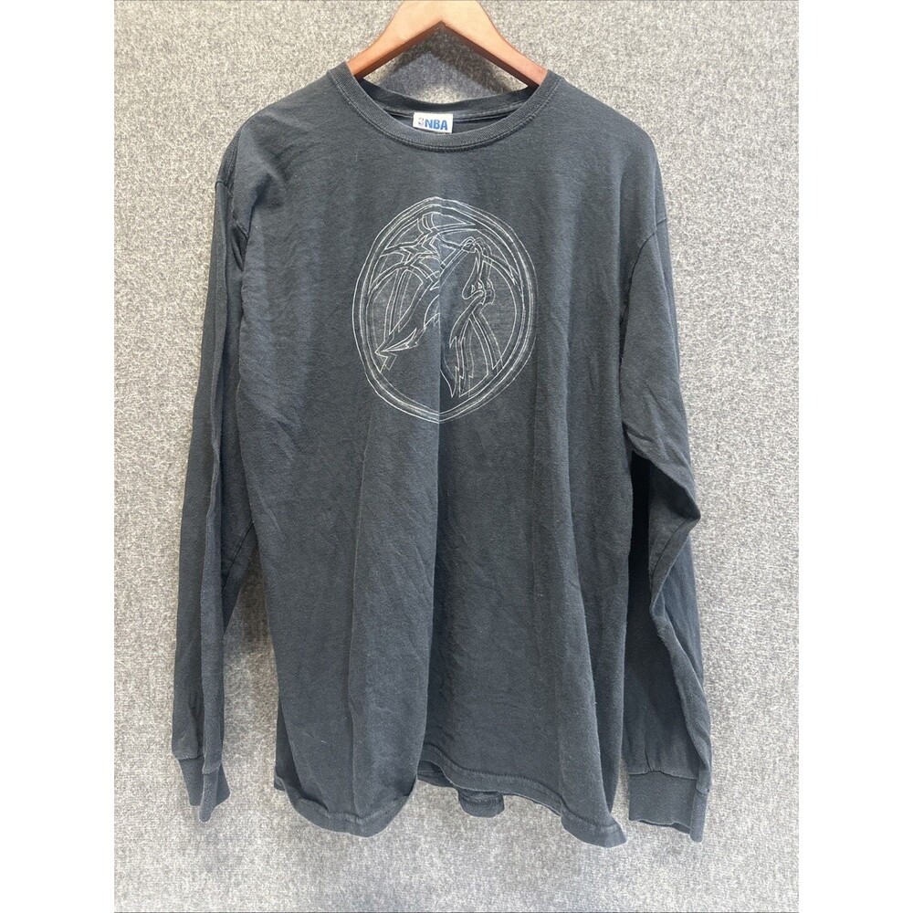 NBA Timberwolves Long Sleeve T Shirt men’s Size Large 100% Cotton